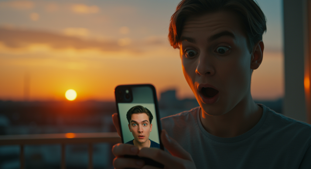Alt text for AI-generated image: "AI-generated deepfake depicting revenge porn threats, highlighting encryption vulnerabilities and digital security risks."