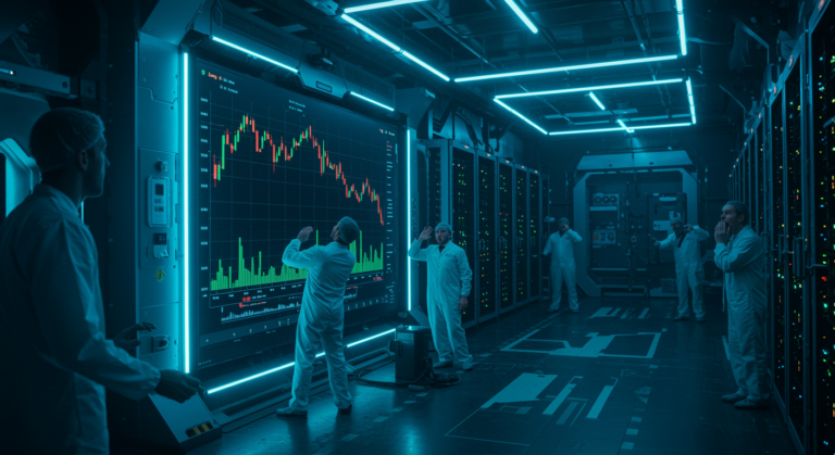 Graph showing the decline in AI data center stocks due to Supermicro's warning on delayed AI server orders.