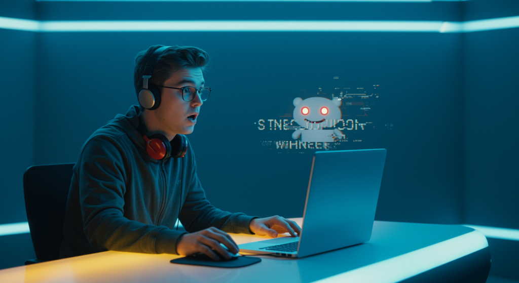 Alt text for the implied image: "AI-generated comments secretly posted on Reddit's r/changemyview subreddit, illustrating unauthorized research on persuasion and ethical concerns in online discussions."