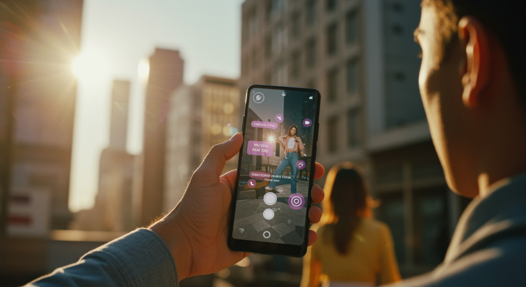 Gemini Live AI on Android device, showcasing camera and screen sharing for real-time visual interactions.Image