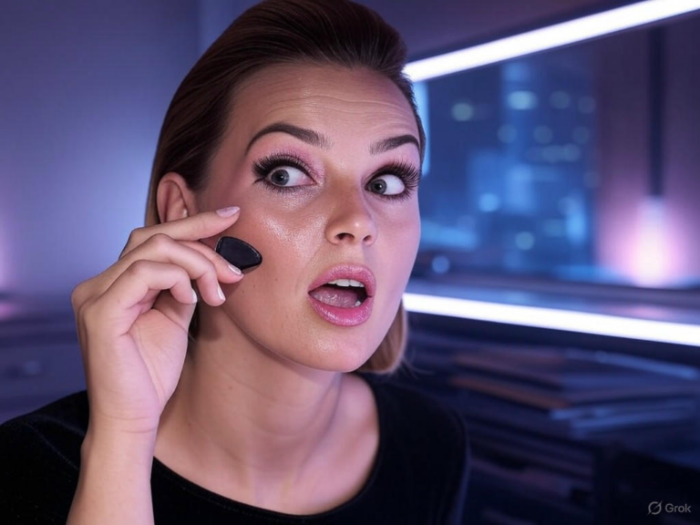 A vibrant collage illustrating key 2025 beauty industry trends, including AI-driven personalization, sustainable products, global market growth, and consumer behaviors.Image
