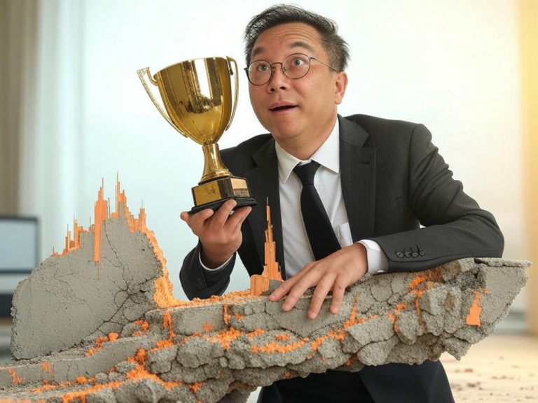 A conceptual image of unrecognized investing awards, illustrating counterproductive behaviors like investment mistakes, long-term investing pitfalls, financial planning errors, portfolio risks, and market timing failures.