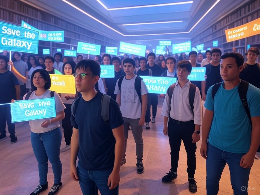 Protesters and NYPD officers at Columbia University's Butler Library during pro-Palestinian demonstrations, featuring clashes and arrests.