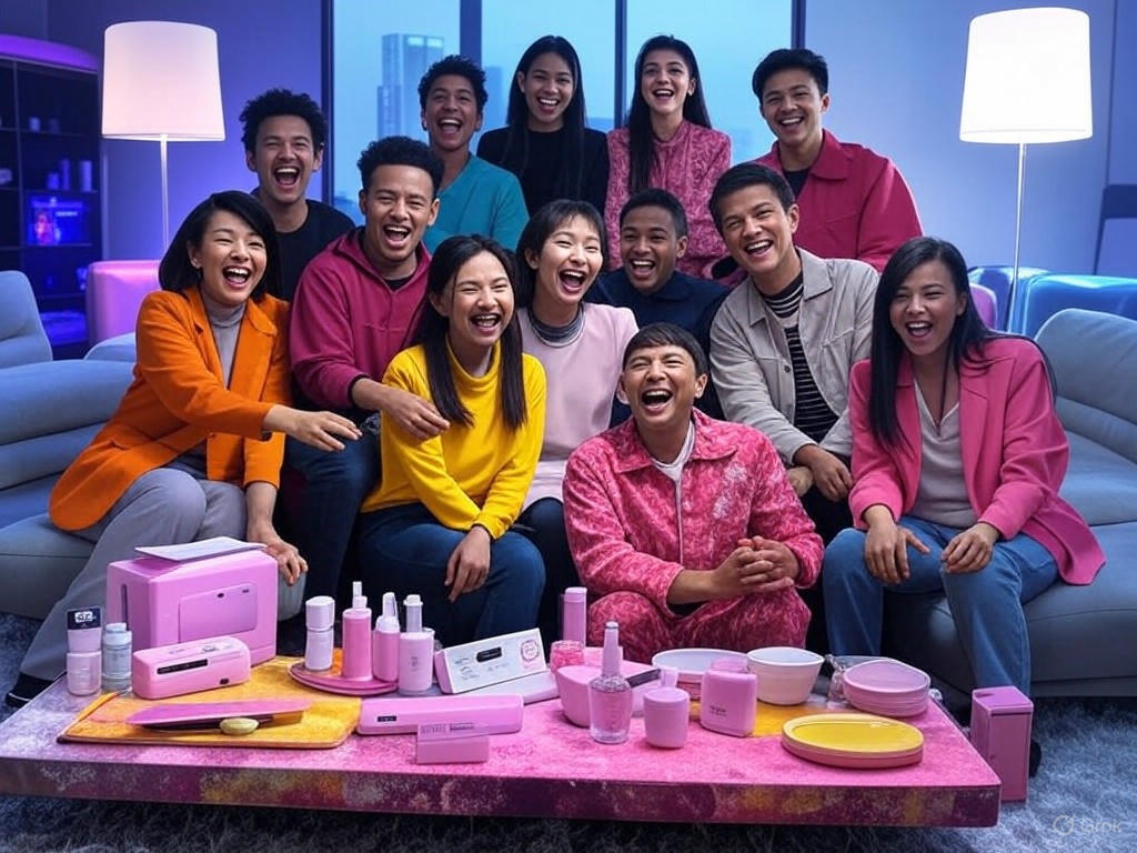 A collage of 2025's top trending products, including AI gadgets, skincare innovations, fashion items, and home lifestyle essentials for profitable e-commerce sales.Image