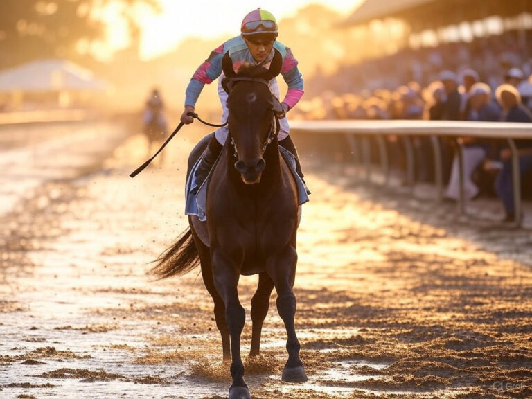 Sovereignty crossing the finish line at the 151st Kentucky Derby, defeating Journalism at Churchill Downs.