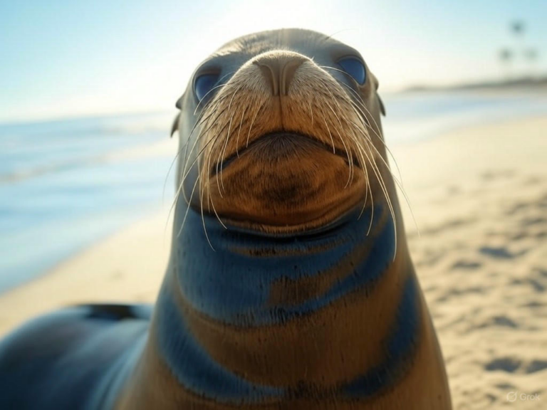A California sea lion named Ronan bobbing her head in rhythm to music, demonstrating exceptional animal musicality, beat-keeping precision, and cognitive abilities in rhythm perception.