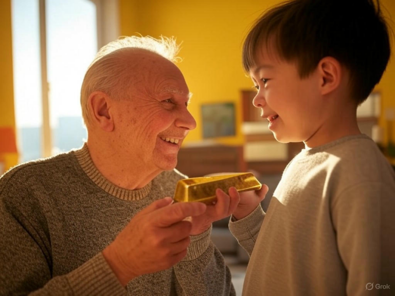A stack of gold and silver bars, symbolizing the benefits of precious metals for inheritance legacy and wealth preservation.
