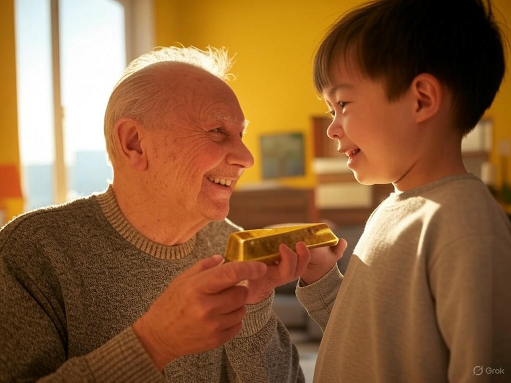 A stack of gold and silver bars, symbolizing the benefits of precious metals for inheritance legacy and wealth preservation.