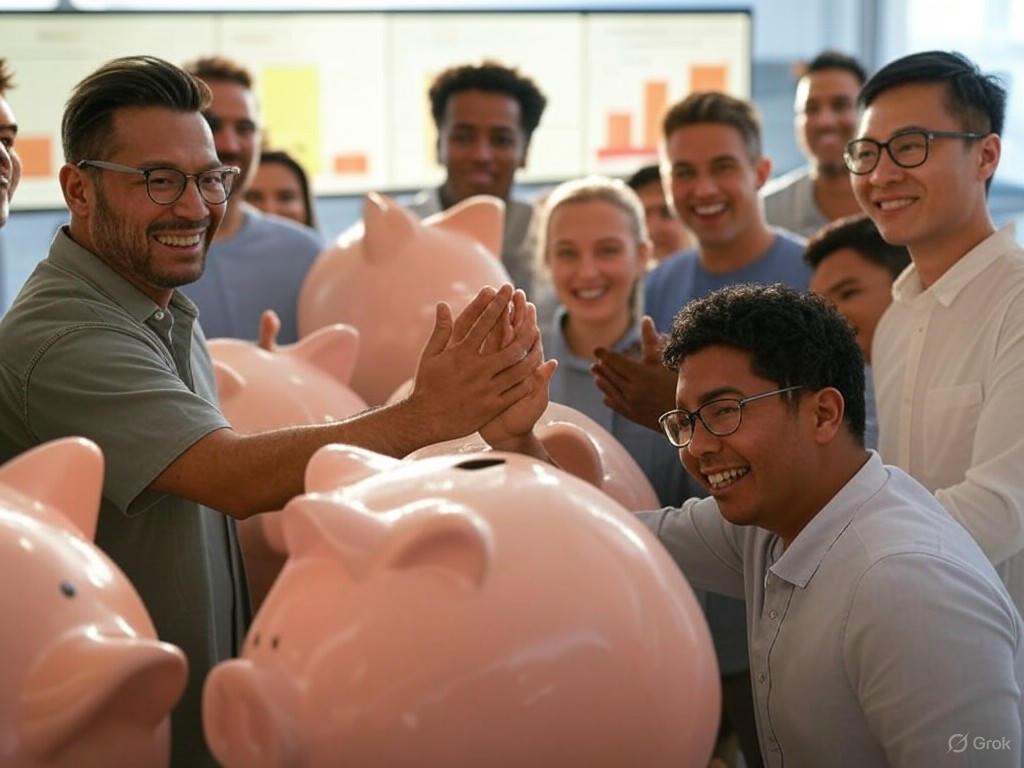 A conceptual image of credit unions implementing in-house investing for financial control, enhanced yields, and community-focused member benefits.