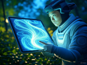 Apple Might Replace Google Search on Safari: Apple logo with Safari browser interface transitioning from Google search to AI-powered alternatives, such as OpenAI or Perplexity, amid declining searches.