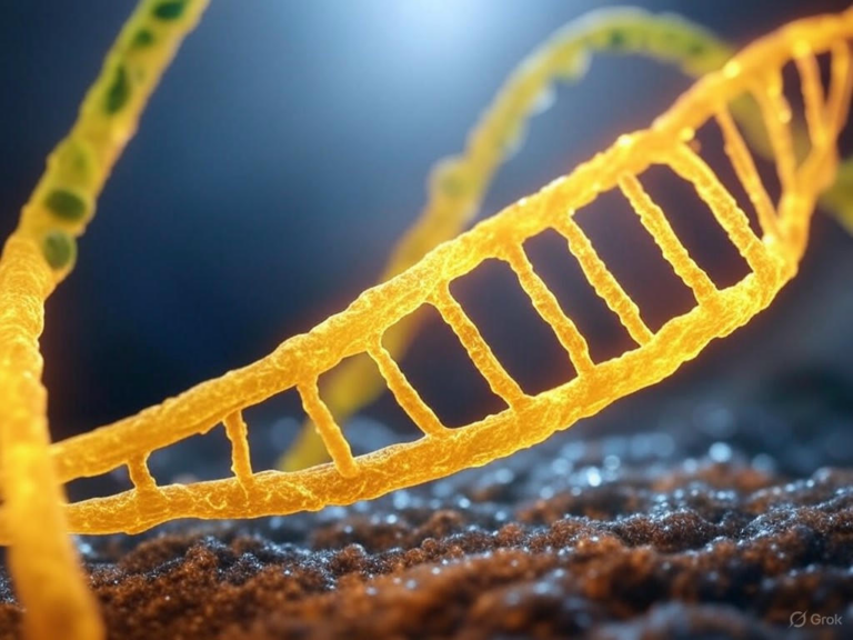 An illustration of the PZL-A molecule binding to DNA polymerase gamma to restore mitochondrial function and treat rare POLG-related mitochondrial diseases.