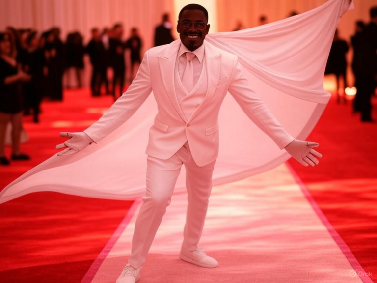 Met Gala 2025 red carpet event showcasing celebrities in elegant Black dandyism attire, including tailored suits, hats, and accessories that celebrate cultural heritage and innovation.Image