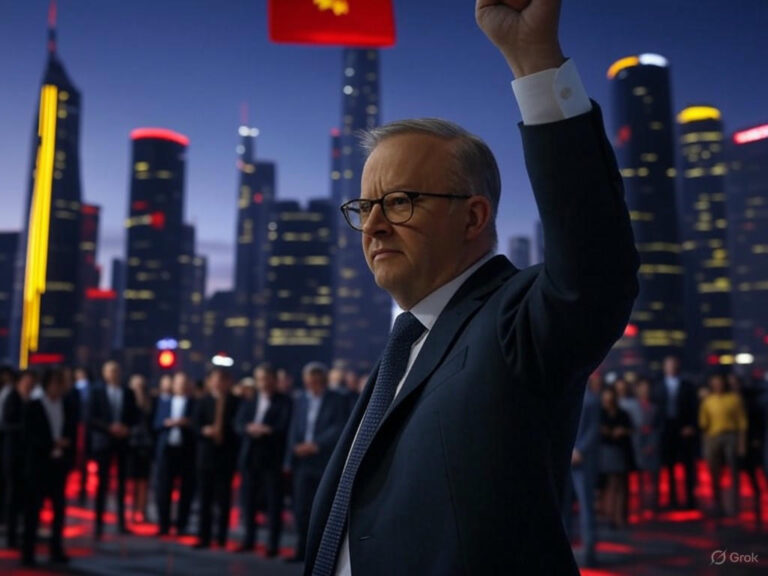 Anthony Albanese celebrates Labor Party's historic 2025 Australian election victory, fueled by Trump backlash, global populism resistance, and voter mandate for democratic resilience, progressive governance, and defeat of Liberal-National coalition polarization.