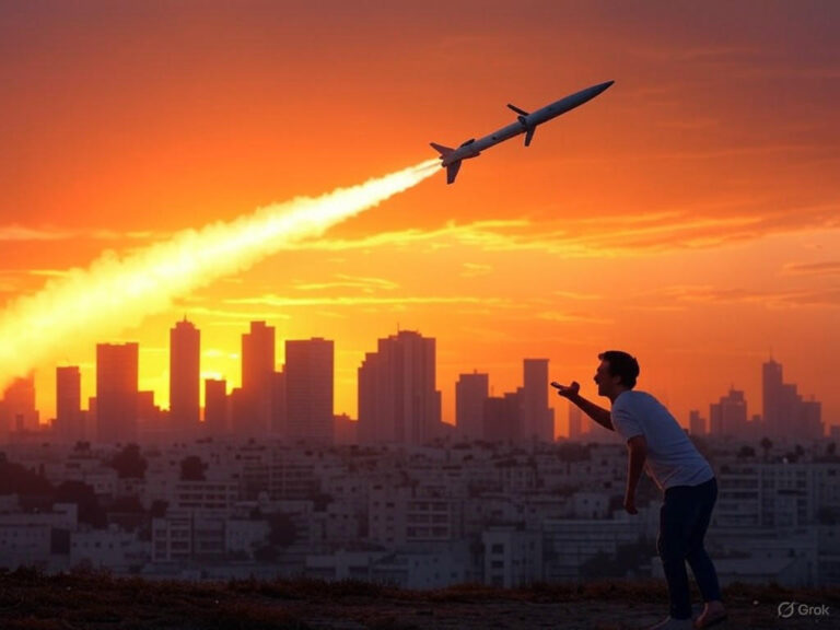A depiction of a Houthi missile striking near Ben Gurion Airport, exposing Israeli air defense vulnerabilities and prompting strategic reassessment in regional conflicts.