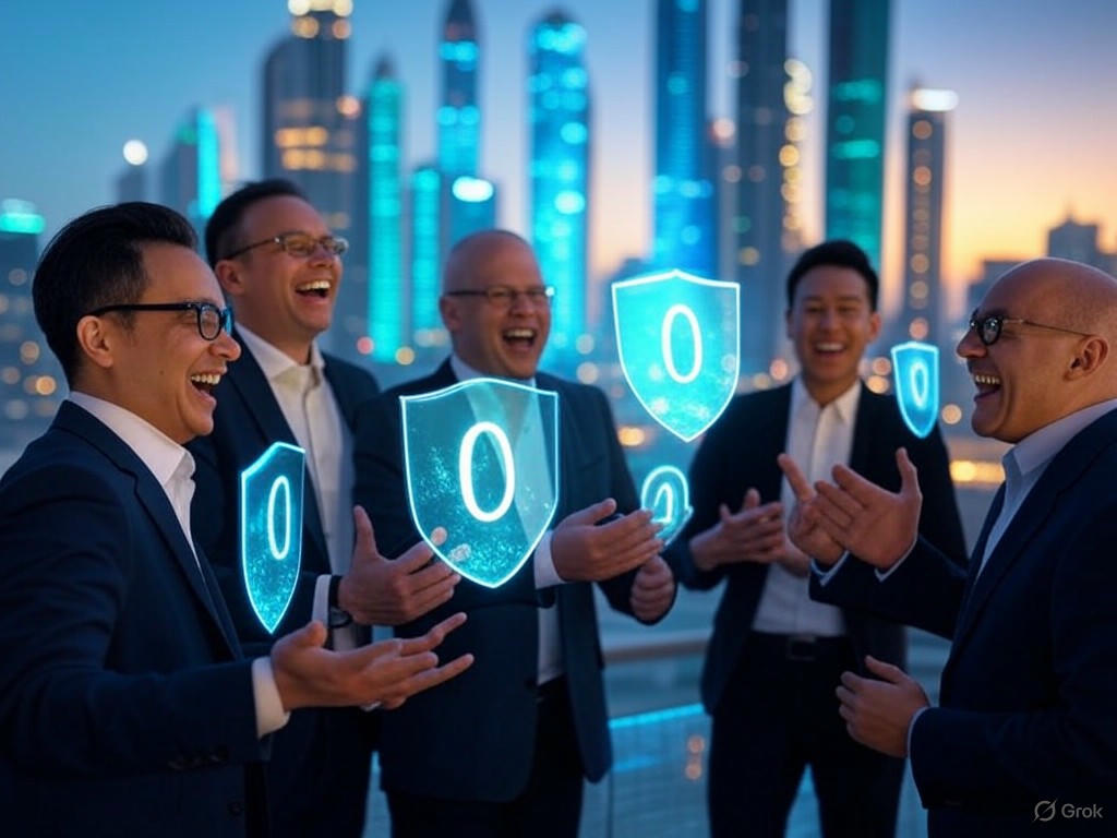 Alt text for GISEC 2025: "Global experts networking at GISEC 2025 in Dubai, showcasing AI-powered zero trust cybersecurity solutions and innovations."