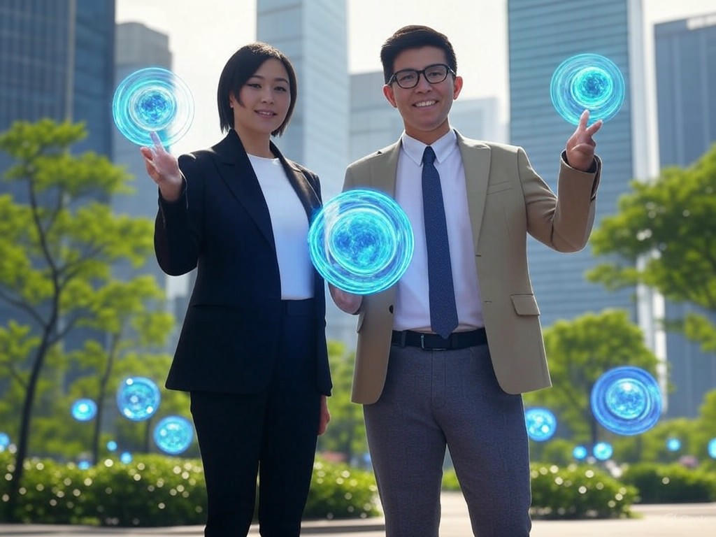 An image of the Collison brothers discussing the intersection of stablecoins and AI in fintech innovations, highlighting trends and global financial impacts.Image
