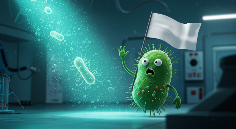 AI analyzing bacterial genomes to detect antibiotic resistance in two days.