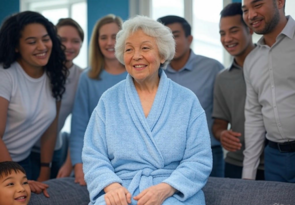 An AI-generated image depicting a digital avatar of a deceased person, symbolizing the ethical concerns of AI resurrection technology and its impact on human dignity.Image