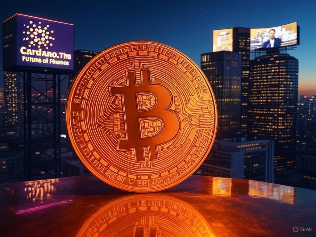 Top Crypto News: Cardano Marketing Challenge, Coinbase Delistings, and Bitcoin Momentum Illustration