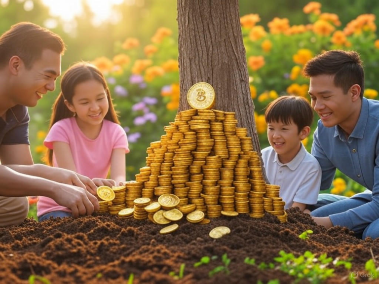 Illustration of the Pearl Fund Bitcoin investment fund, featuring a $500 million opportunity with zero capital gains tax benefits for long-term investors.