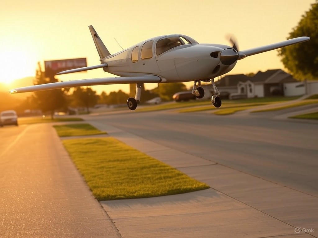 Simi Valley plane crash: A small aircraft wreckage from the Vans RV-10 accident in the Wood Ranch neighborhood, showing damaged homes, emergency responders, and community impact on aviation safety and emergency preparedness.