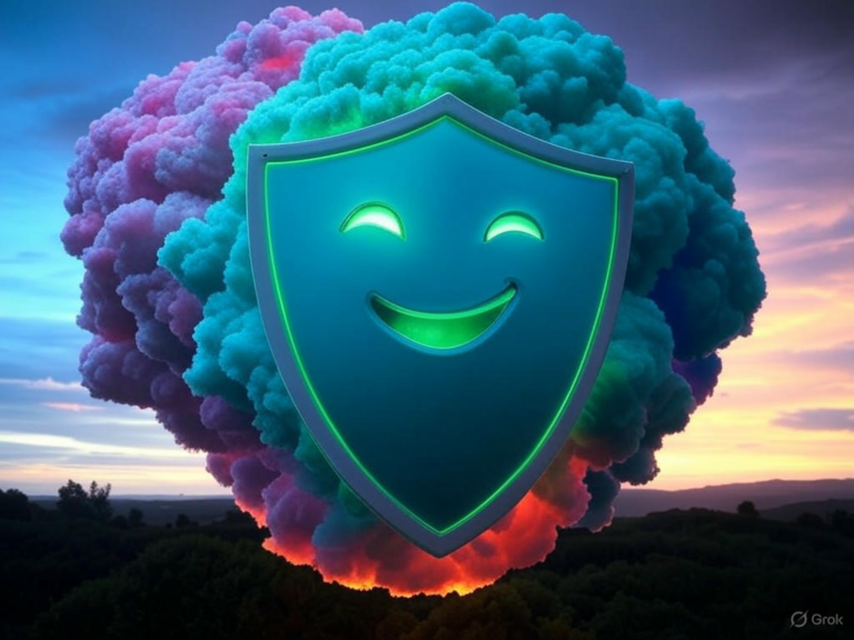 Illustration of Palo Alto Networks' Precision AI platform for unified AI security solutions, comparing platform and point approaches to protect against enterprise cyber threats.