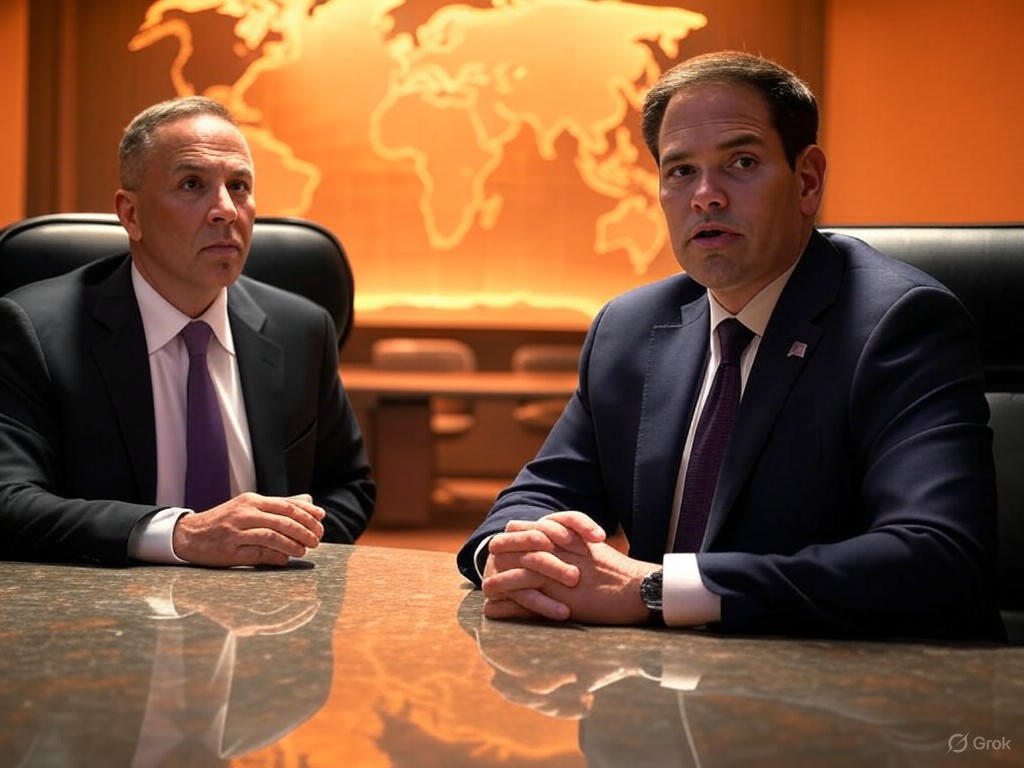 President Donald Trump announcing key appointments, including Mike Waltz as UN Ambassador and Marco Rubio as National Security Adviser, during the administration reshuffle.