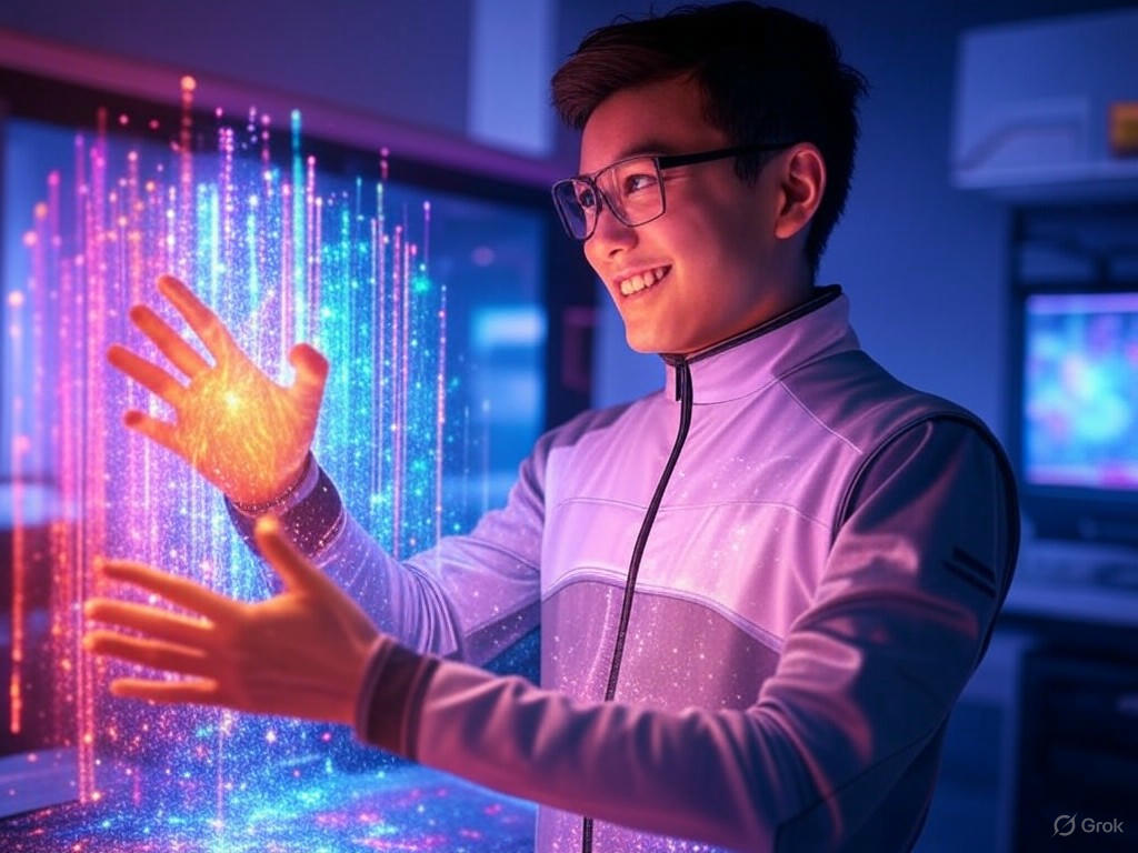 An illustration of Google's Gemini 2.5 Pro AI model, showcasing its advanced coding features and a vast 1 million token context window for developers.Image