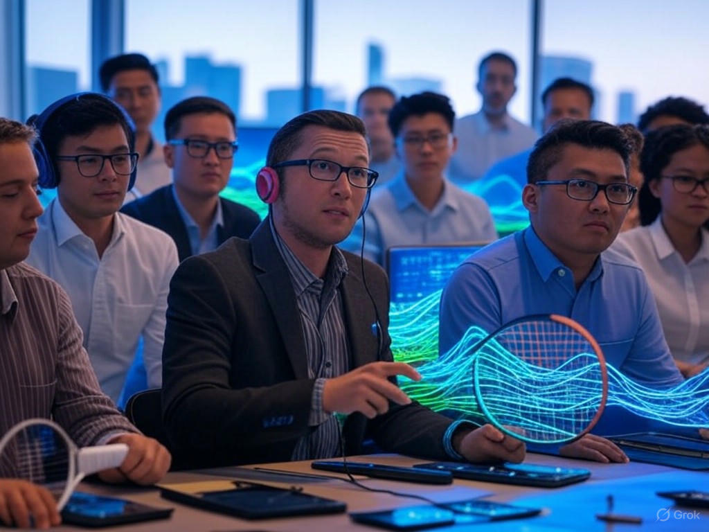 Alt text for the implied image: "Experts discussing AI agents and cybersecurity threats at RSAC 2025 conference"