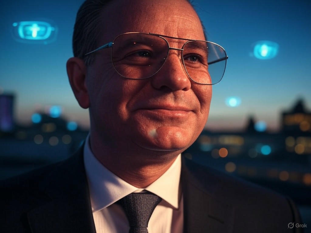 Friedrich Merz, the CDU leader and incoming German Chancellor, speaking at a political event in Berlin.