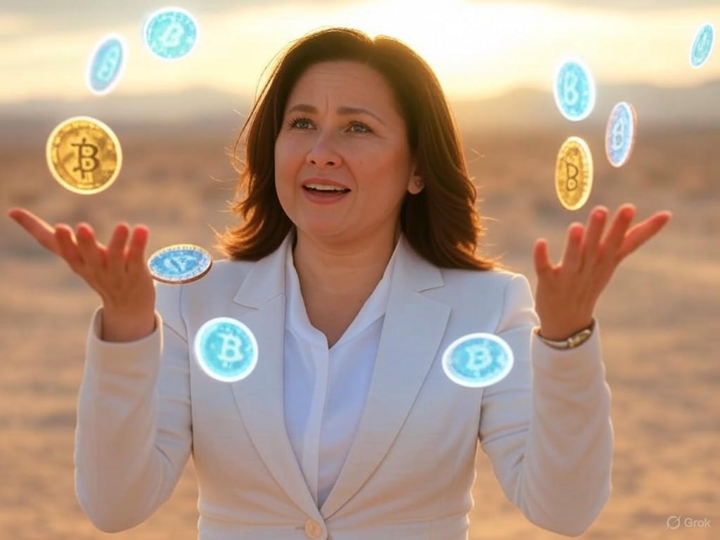 Arizona Governor Katie Hobbs signing the Bitcoin Reserve Bill, establishing Arizona's state-managed fund for unclaimed digital assets.