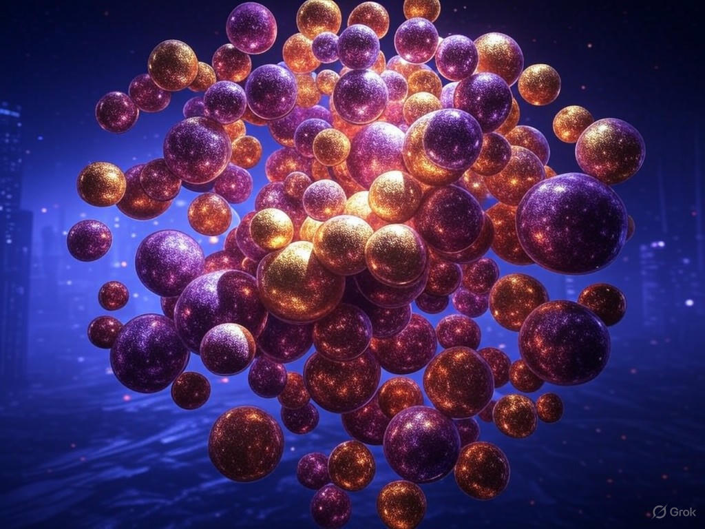 Alt text for an illustrative image of quantum phase transitions: "Diagram showing quantum phase transitions, deconfined quantum critical points, and superradiant phenomena in quantum physics and materials."