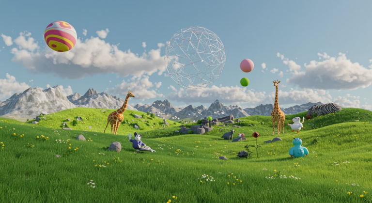 NVIDIA AI tool generating custom images from 3D scenes with generative AI technology.