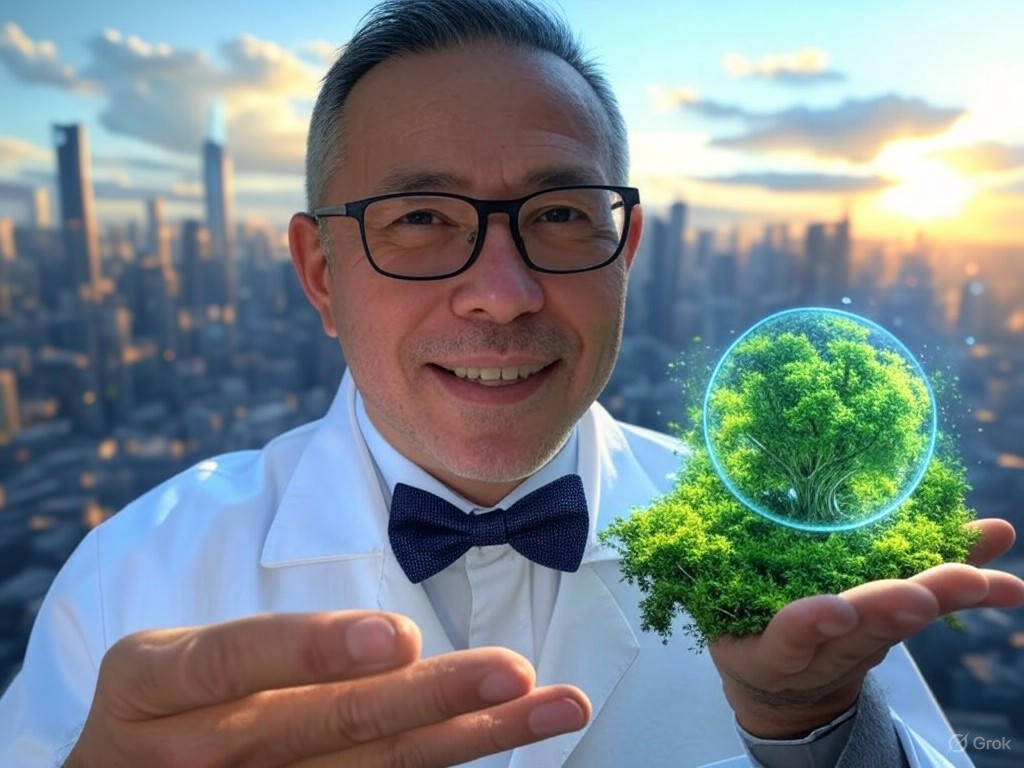 An image of experts discussing AI sustainability and its environmental impact at DC Climate Week 2025.Image