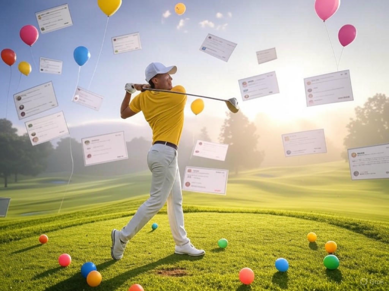 An image of the AI-driven Marshall tool by Revenue Club, automating golf club marketing through content generation, email campaigns, and social media strategies.