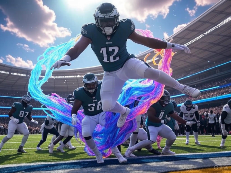 Philadelphia Eagles' 2025 NFL Draft: Jihaad Campbell as a key defensive addition, highlighting the team's strategy to bolster their linebacker corps.Image