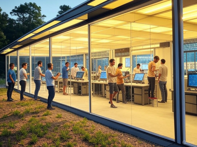 BTC Digital's cryptocurrency mining expansion in Georgia, featuring a 62-acre property with planned 6,000 mining machines and sustainable energy infrastructure.