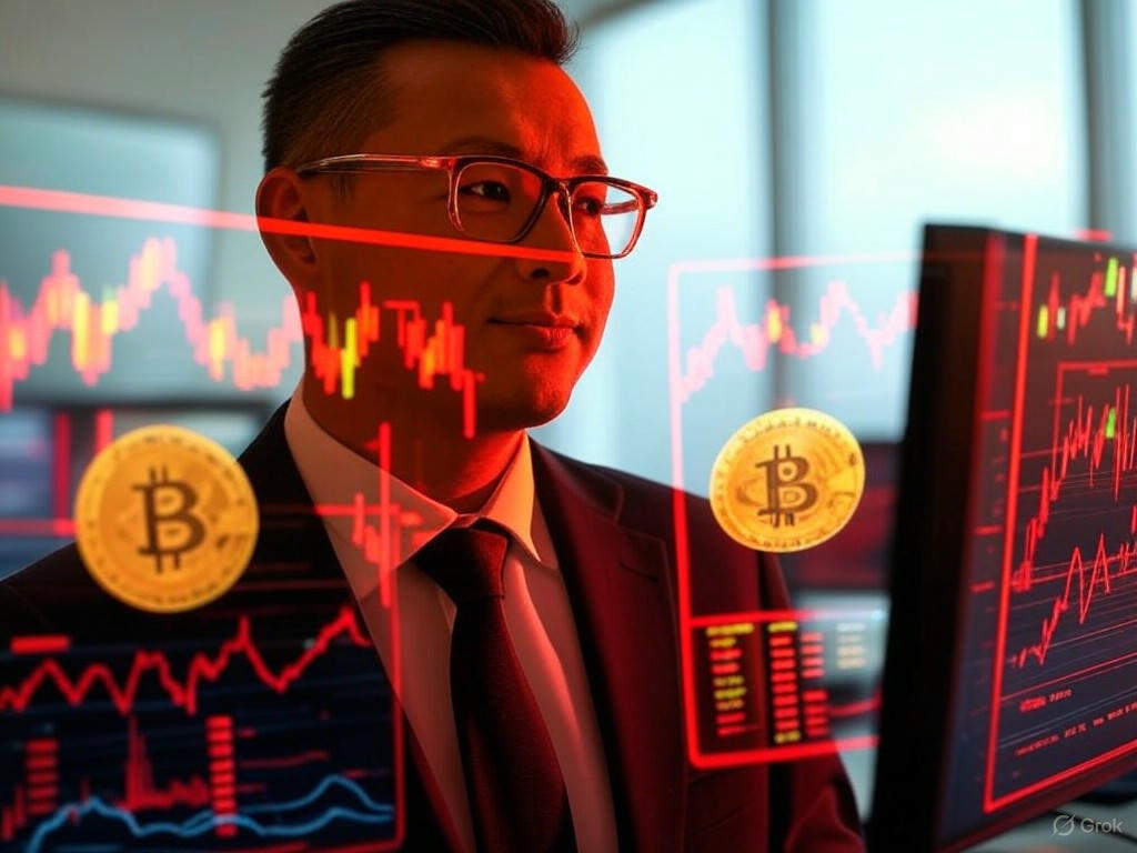 "Graph illustrating crypto trading strategies influenced by Fed rate decisions and 2025 market outlook"
