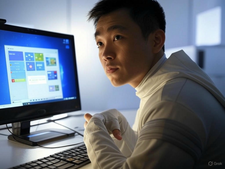 Image of Microsoft unveiling new Windows 11 features for Copilot+ PCs, including a redesigned Start Menu and AI enhancements.