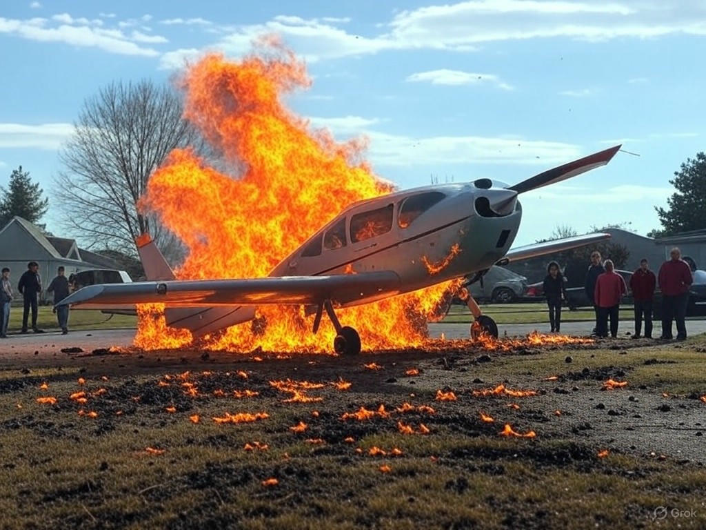 Alt text for the implied image: "Wreckage of the Van's RV-10 plane crash in Simi Valley's Wood Ranch neighborhood, with emergency responders and damaged homes amid the incident."