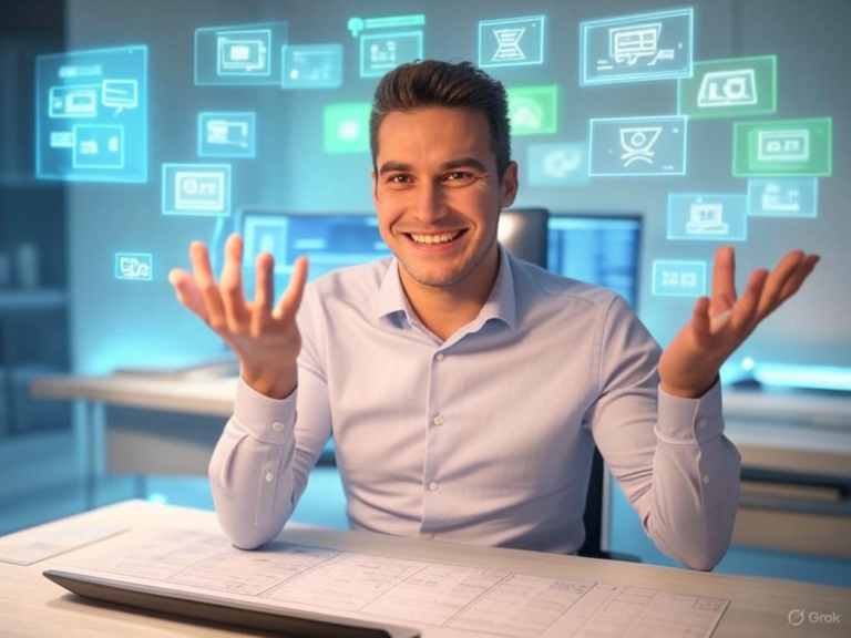 A conceptual illustration of diverse work-from-home business ideas, including online services, e-commerce ventures, and digital marketing opportunities for new entrepreneurs in 2025.Image