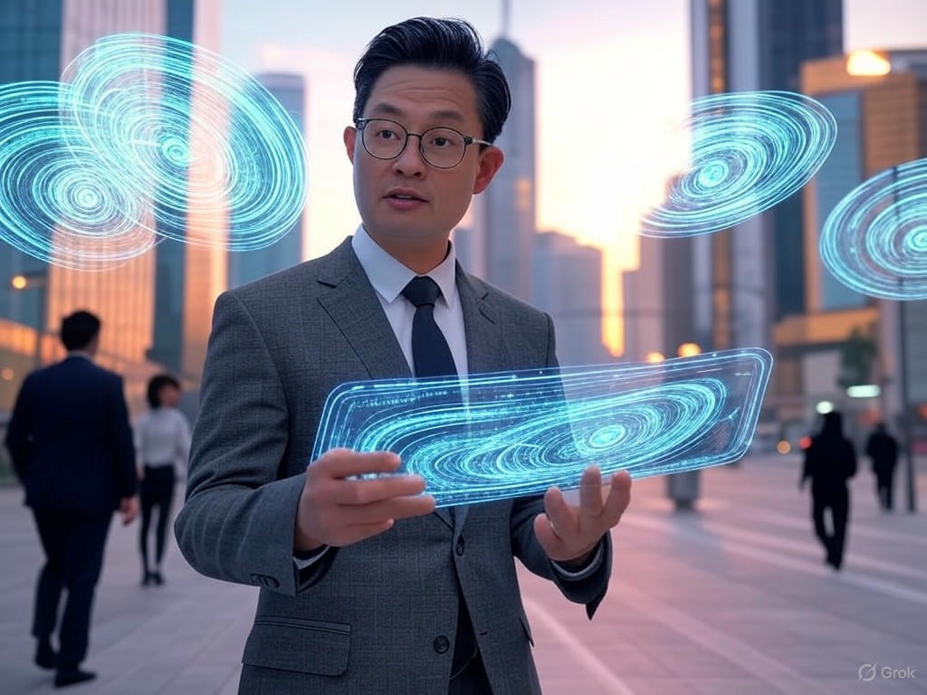 Elon Musk's xAI partnering with Palantir and TWG Global to drive AI innovation in finance.Image