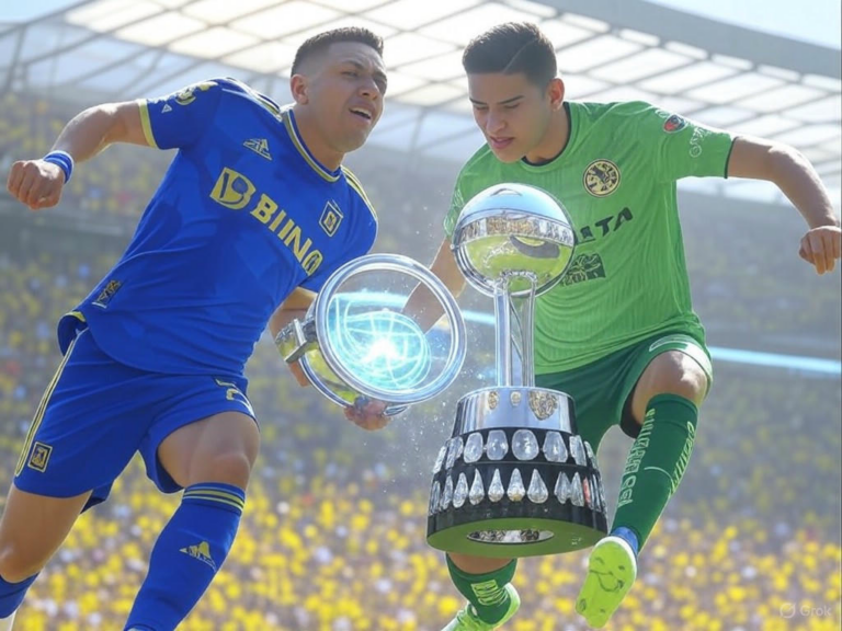 LAFC and Club América players competing in a high-stakes soccer playoff for the final spot in the 2025 FIFA Club World Cup.Image