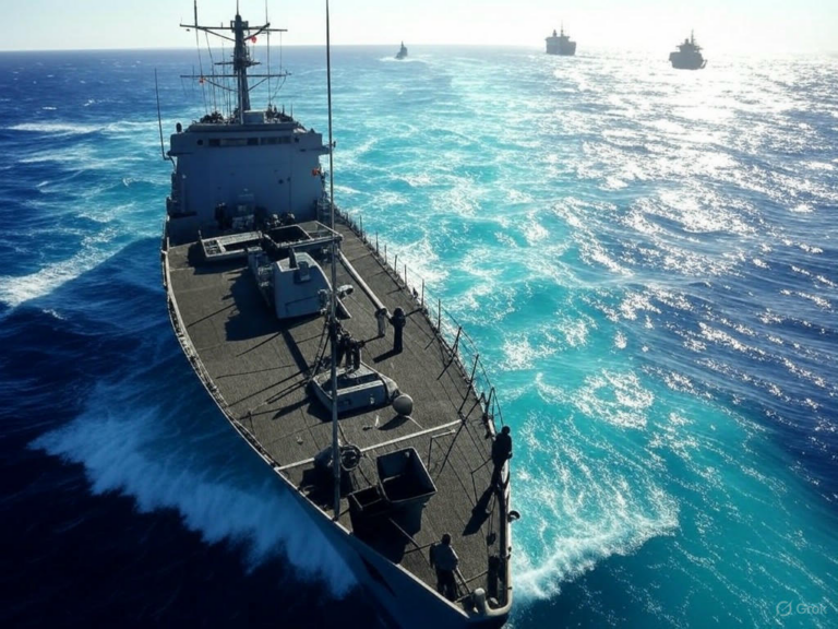USS Blue Ridge participating in Exercise Croix du Sud 2025 with U.S. 7th Fleet and international allies, focusing on humanitarian assistance, disaster relief, and naval cooperation in the Indo-Pacific.Image
