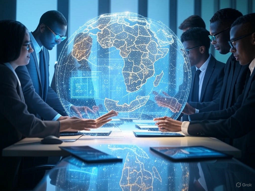AI-powered cybersecurity tools protecting Africa's digital transformation at GITEX, with AI-driven strategies for cyber threats and regional collaboration.Image