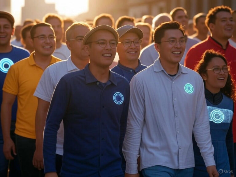 Workers uniting in global May Day celebrations for labor rights and solidarity.